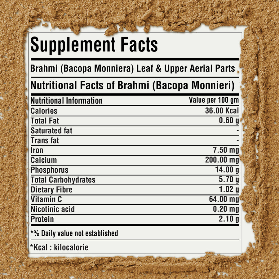 Brahmi Powder  (Bacopa Monnieri) – Non GMO – Vegan – (454 Gms – 1LBS)
