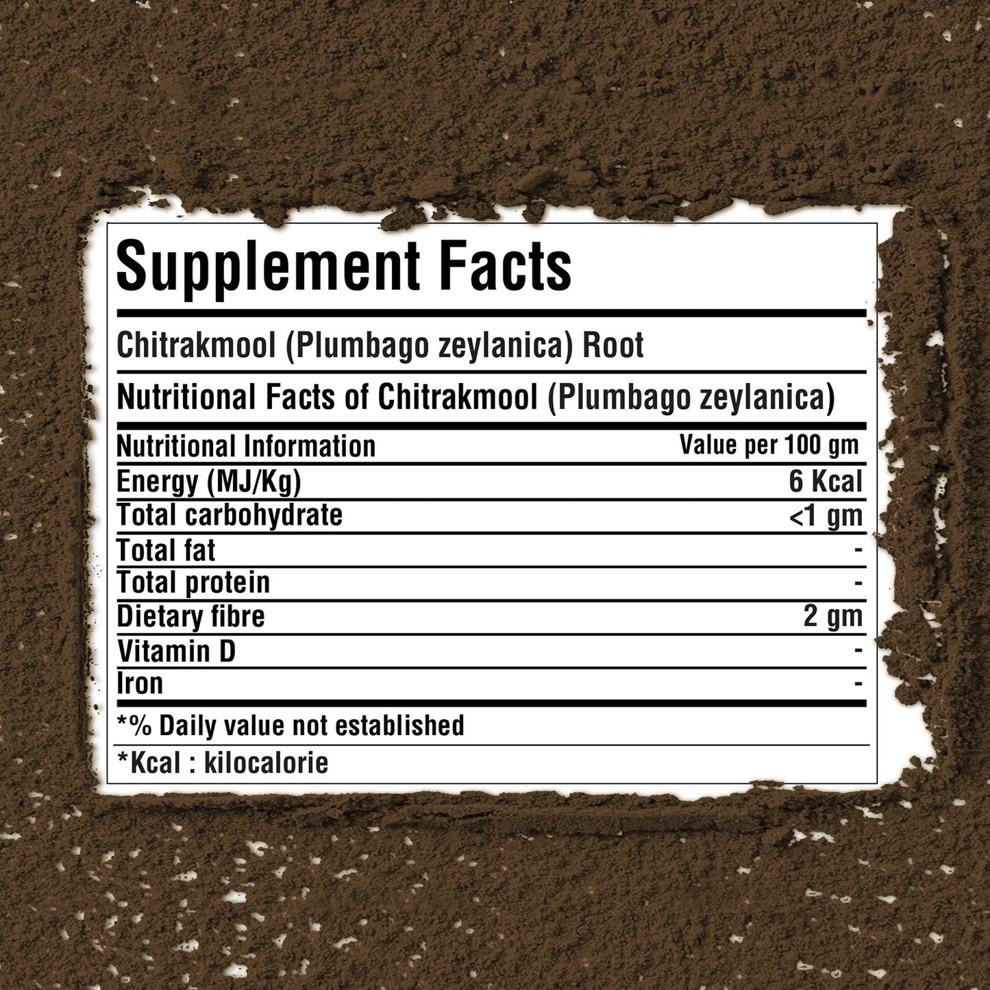 Chitrakmool Powder (Plumbago Zeylanica) - Non GMO - Vegan - (230 Gms - ½ LBS)