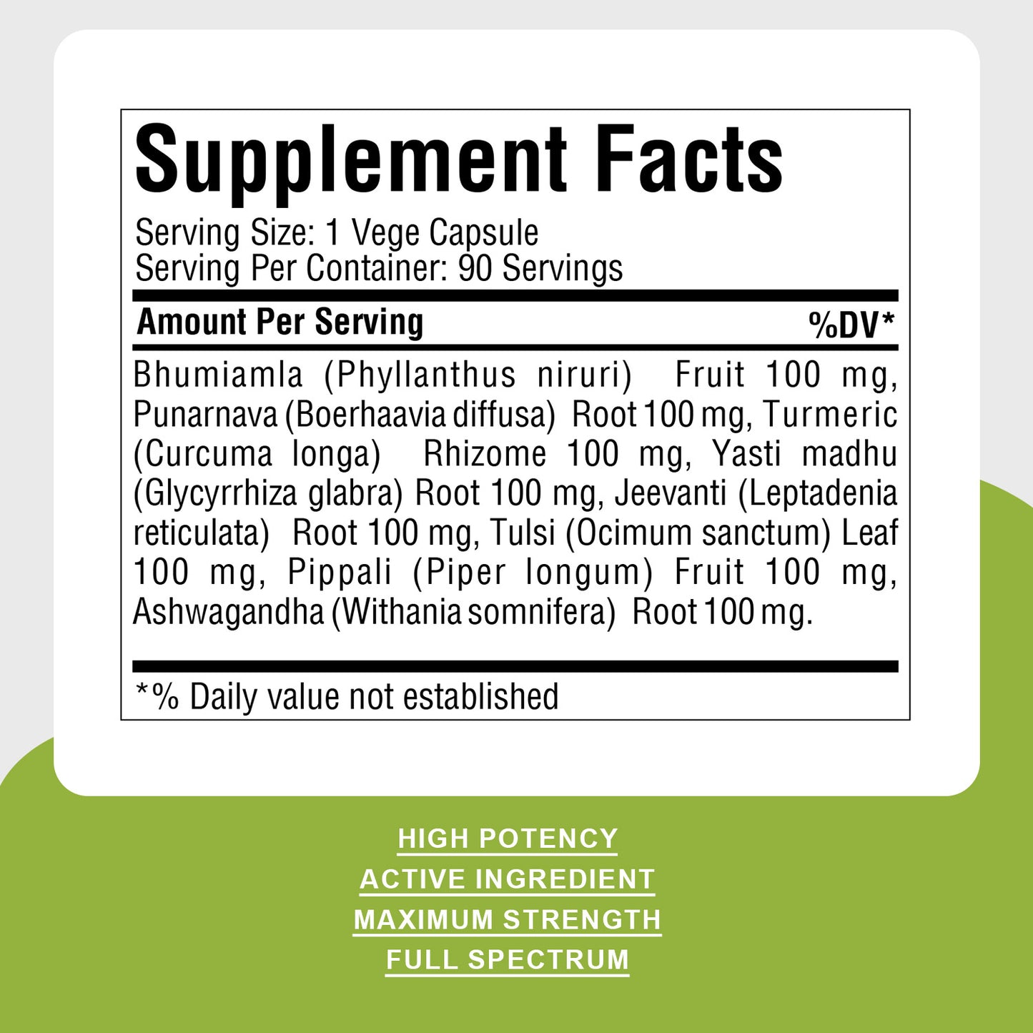 Enviro Care Capsules - Ayurvedic Herbal Supplement – 90 Vege Capsules – 800 Mg Each