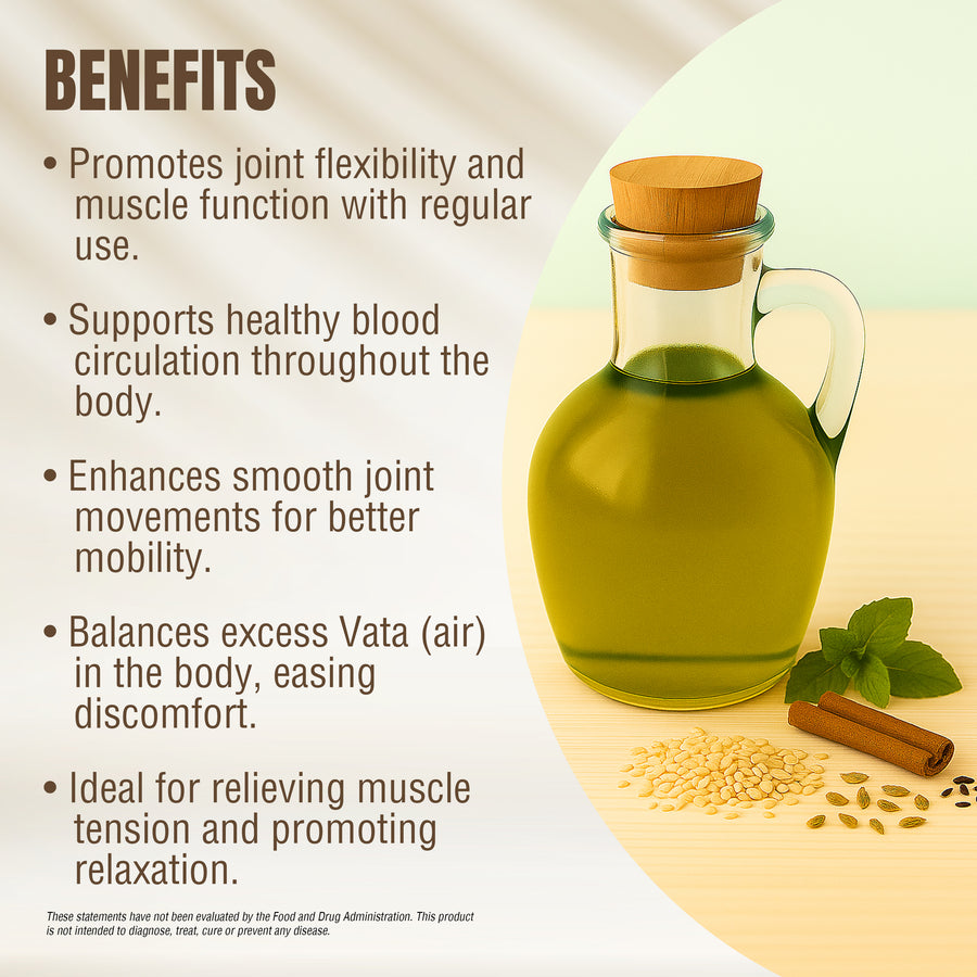 Flexn Oil - Processed with Sesame Oil - Cold pressed and double filtered in Muslin cloth - 120 ml