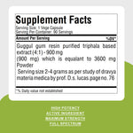 Shudh Guggul Capsules – Commiphora Wightii - 90 Vege Capsules - 900 mg each