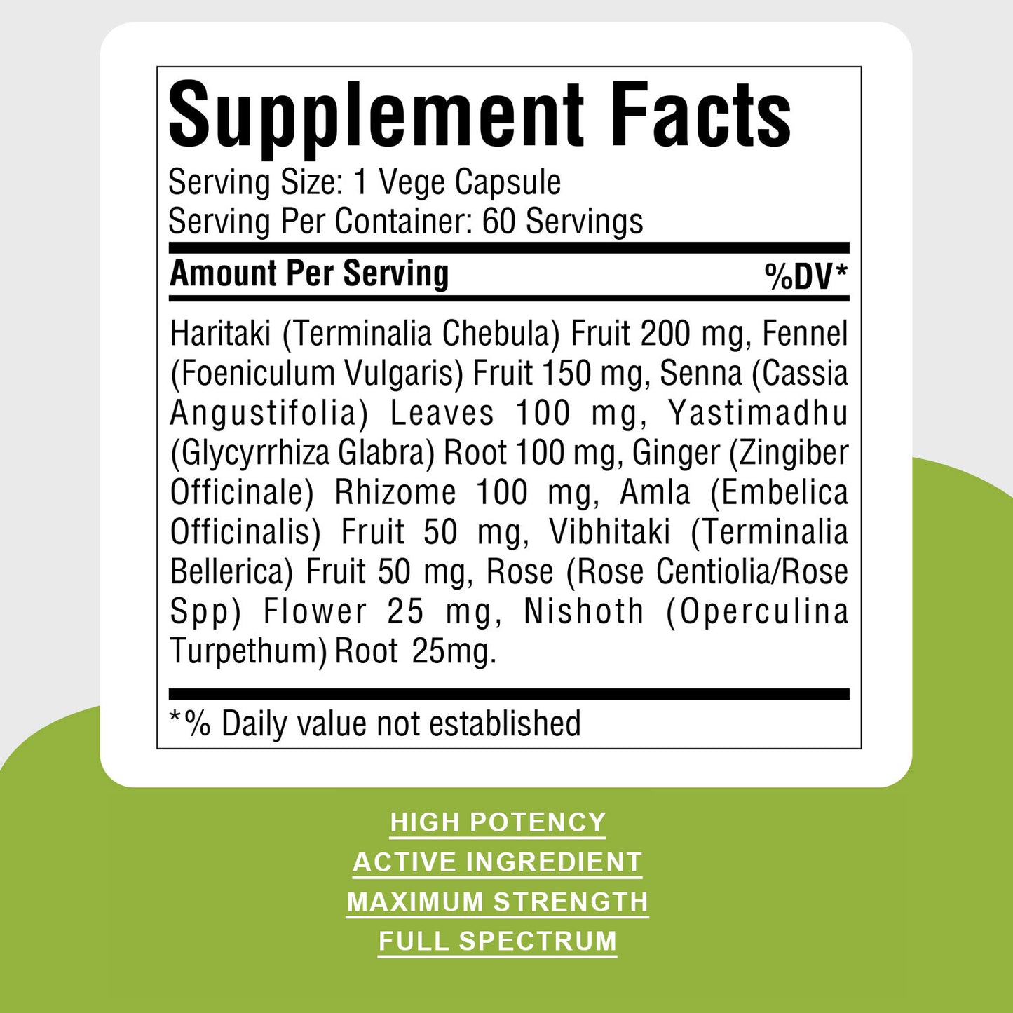 Laxa Komfort - Ayurvedic Herbal Supplement – 60 Vege Capsules – 800 Mg Each