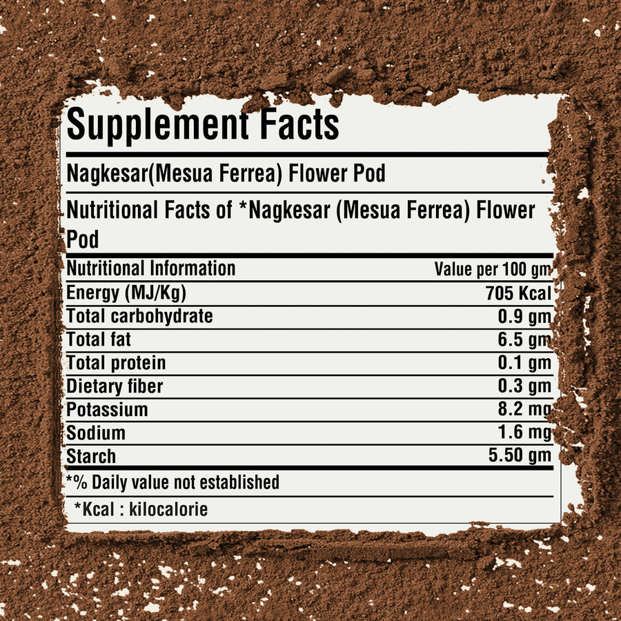 Nagkesar Powder (Mesua Ferrea) - Non GMO - Vegan - 454 Gms - 1LBS