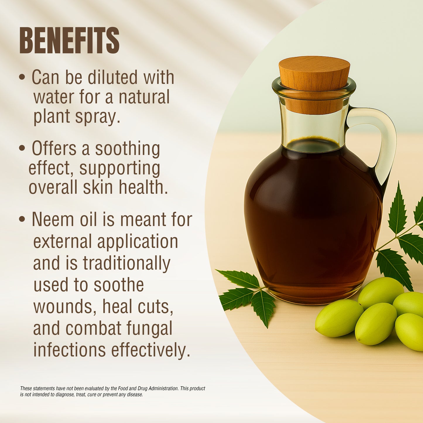 Neem Oil - (Azadirachta Indica) - Cold pressed and double filtered in Muslin Cloth - 60 ml, 2.02 oz