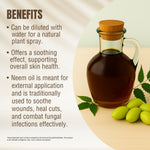 Neem Oil - (Azadirachta Indica) - Cold pressed and double filtered in Muslin Cloth - 60 ml, 2.02 oz