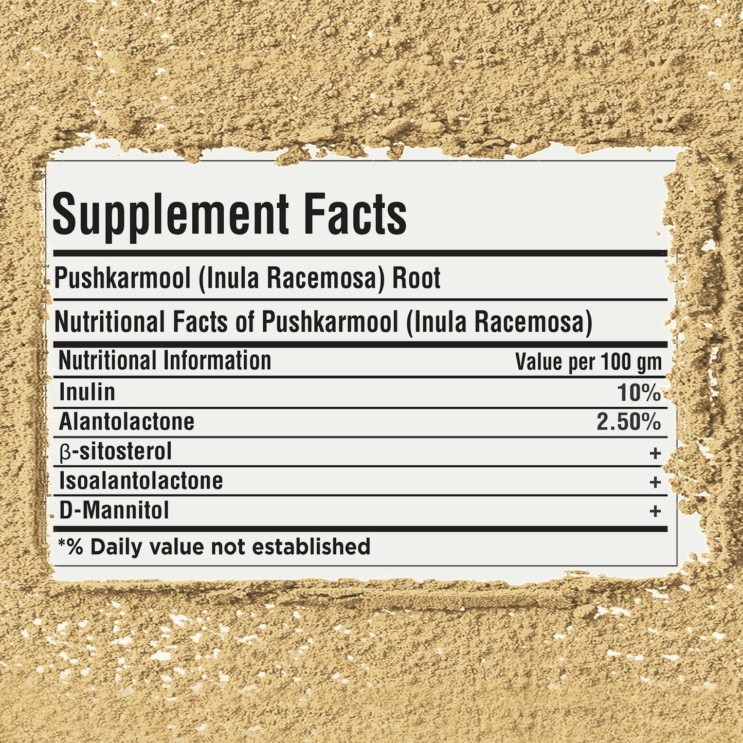 Pushkarmool Powder (Inularacemosa) - Non GMO - Vegan - (454 Gms - 1LBS)