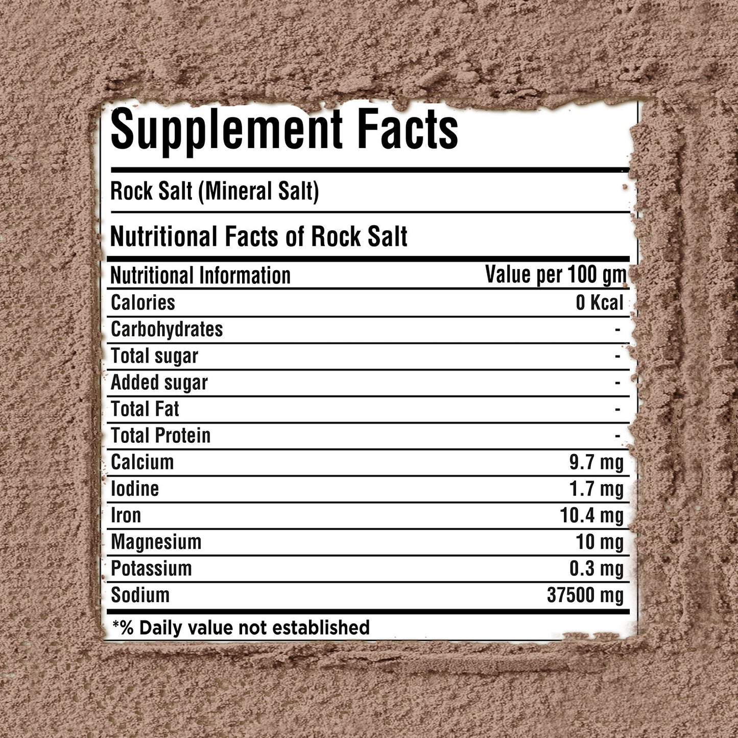 Rock Salt Powder