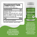 Shankhpushpi Capsules – Convolvulus Pluricaulis - 5% bitters & 1% alkaloids - Extract Ratio 20:1 - 60 Vege Capsules - 650 mg each