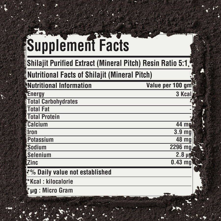 Shilajit Powder (Mineral Pitch) - Vegan - (230Gms - ½ LBS)