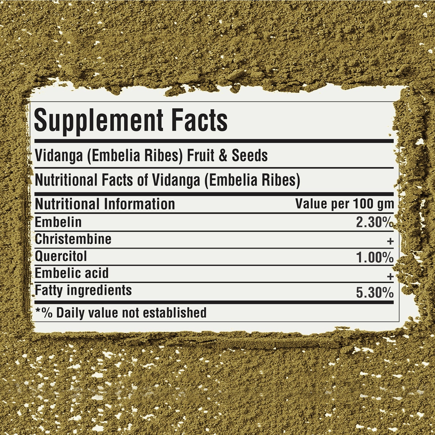 Vidanga Powder (Embellia Ribes) - Non GMO - Vegan - (454 Gms - 1LBS)