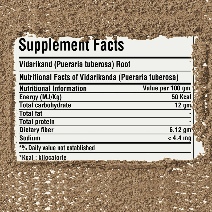 Vidari Kanda Powder (Pueraria Tuberosa) - Non GMO - Vegan - (454 Gms - 1LBS)