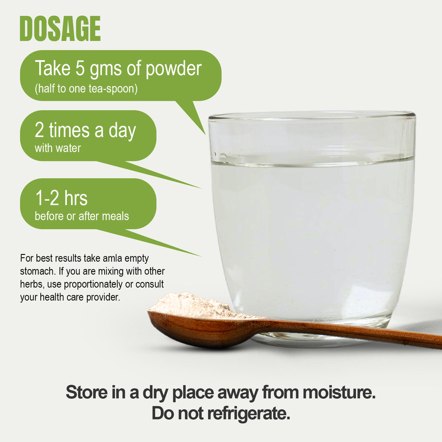 Amla Powder (Emblica Officinalis) - Non GMO - Vegan - (454 Gms - 1LBS)
