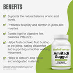 Amritadi Guggulu Capsule - Ayurvedic Herbal Supplement - 90 Vege Capsules - 800 mg