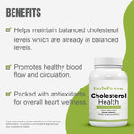Cholesterol Health - Ayurvedic Herbal Supplement – 90 Vege Capsules – 800 Mg Each