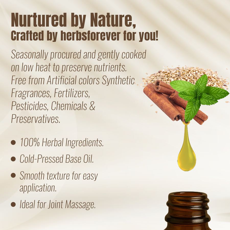 Flexn Oil - Processed with Sesame Oil - Cold pressed and double filtered in Muslin cloth - 120 ml