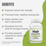 Hair Health Capsules - Ayurvedic Herbal Supplement – 90 Vege Capsules – 800 Mg Each