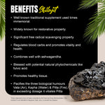 Shilajit Capsules – Mineral Pitch - 76.2% Fulvic Acid - Extract Ratio 10:1 - 60 Vege Capsules - 800 mg each