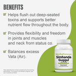 Simhanada Guggulu - Ayurvedic Herbal Supplement - 90 Vege Capsules - 800 Mg Each