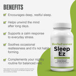Sleep Ez Capsules - Ayurvedic Herbal Supplement (60 Vege Capsules – 800 Mg Each)
