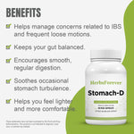 Stomach D Capsules - Ayurvedic Herbal Supplement (90 Vege Capsules – 800 Mg Each)
