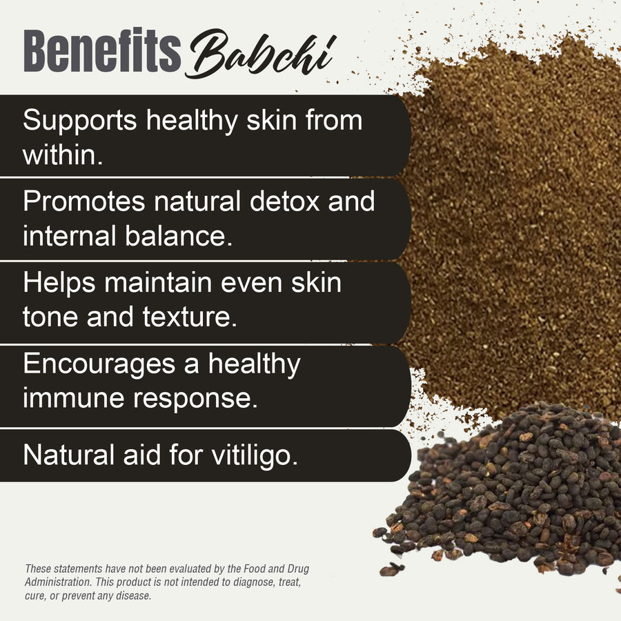 Babchi Powder (Psoralea Corylifolia) - Non GMO - Vegan - (230 Gms)