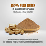 Bijasar Capsules - Pterocarpus Marsupium - 10% Tannins - Extract Ratio 10:1 - 60 Vege Capsules - 750 mg each
