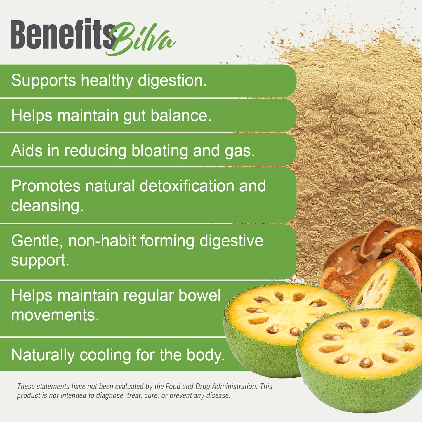 Bilva Fruit Powder - (Aegle marmelos) - Non GMO - Vegan – (454 Gms - 1LBS)