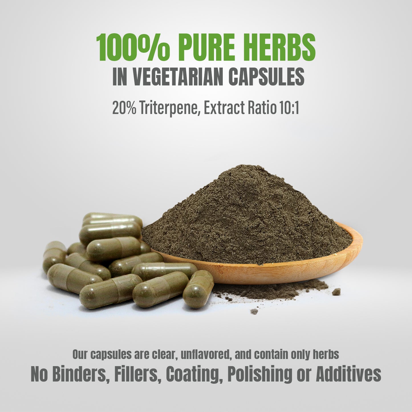 Gotu kola Capsules – Centella Asiatica - 20% triterpene - Extract Ratio 10:1 - 60 Vege Capsules - 880 mg each