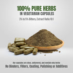 Guduchi Capsules – Tinospora Cordifolia - 3% to 5% bitters - Extract Ratio 10:1 - 60 Vege Capsules - 800 mg each