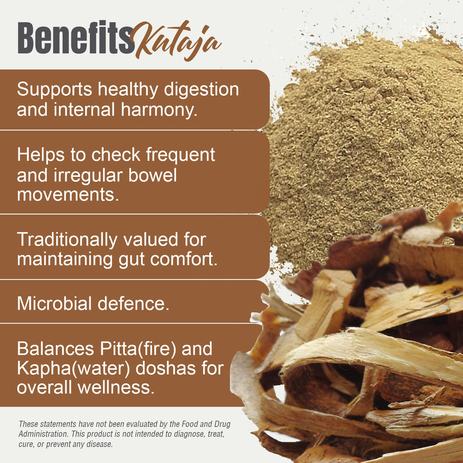 Kutaja Powder (Holarrhena Antidysenterica) - Non GMO - Vegan - (454 Gms - 1LBS)