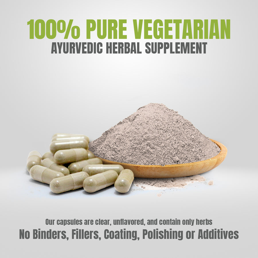 Pearl Calcine Capsules - Ayurvedic Herbal Supplement (90 Vege Capsules – 800 Mg Each)