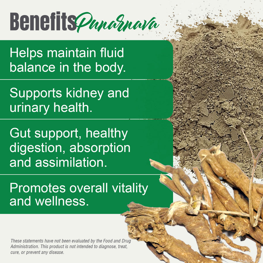 Punarnava Powder (Boerhavia Diffusa) - Non GMO - Vegan - (454 Gms - 1LBS)