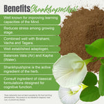 Shankhapushpi Powder (Convolvulus Pluricaulis) – Non GMO – Vegan – (454 Gms – 1LBS)