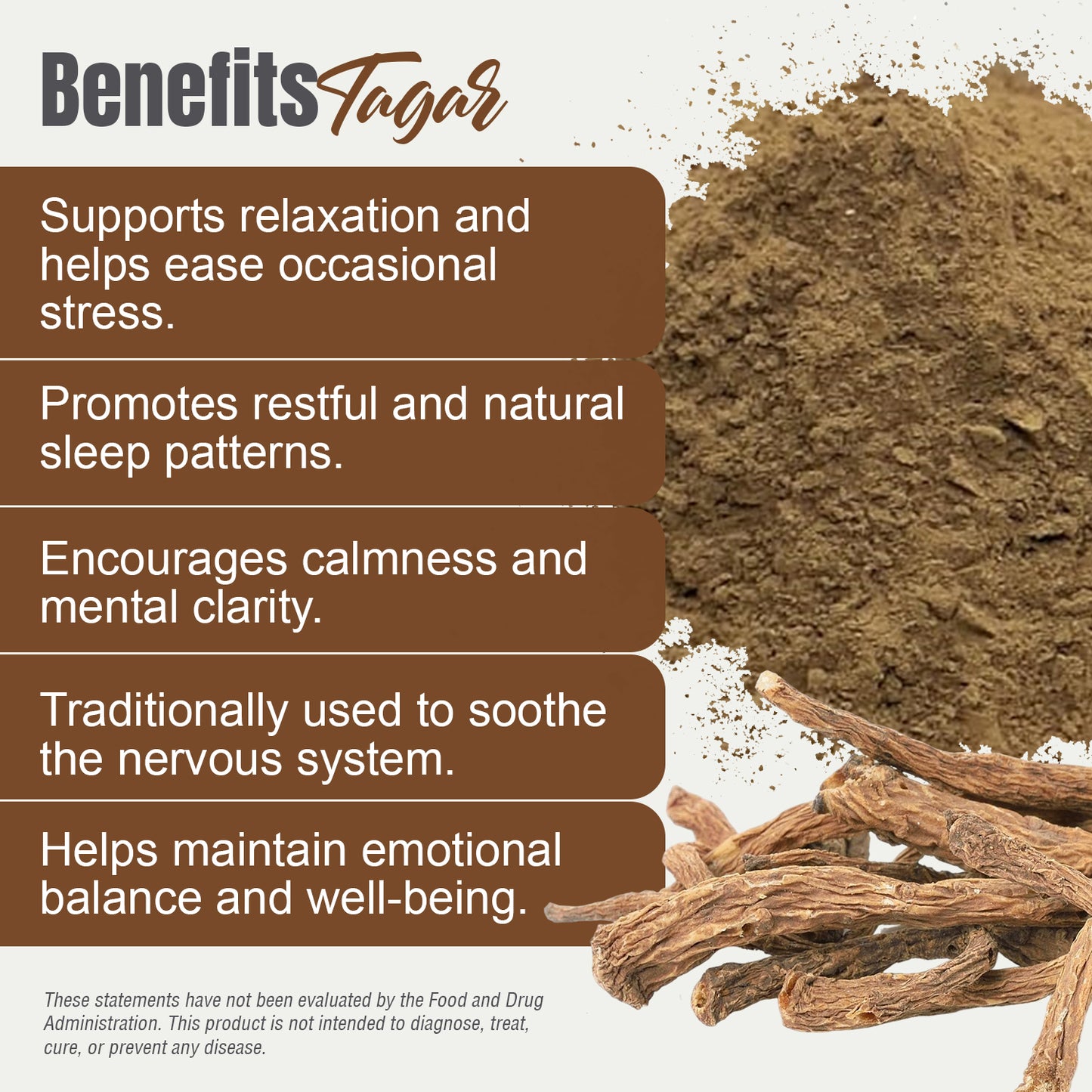 Tagar Powder (Valeriana Wallichii) - Non GMO - Vegan - (454 Gms - 1LBS)