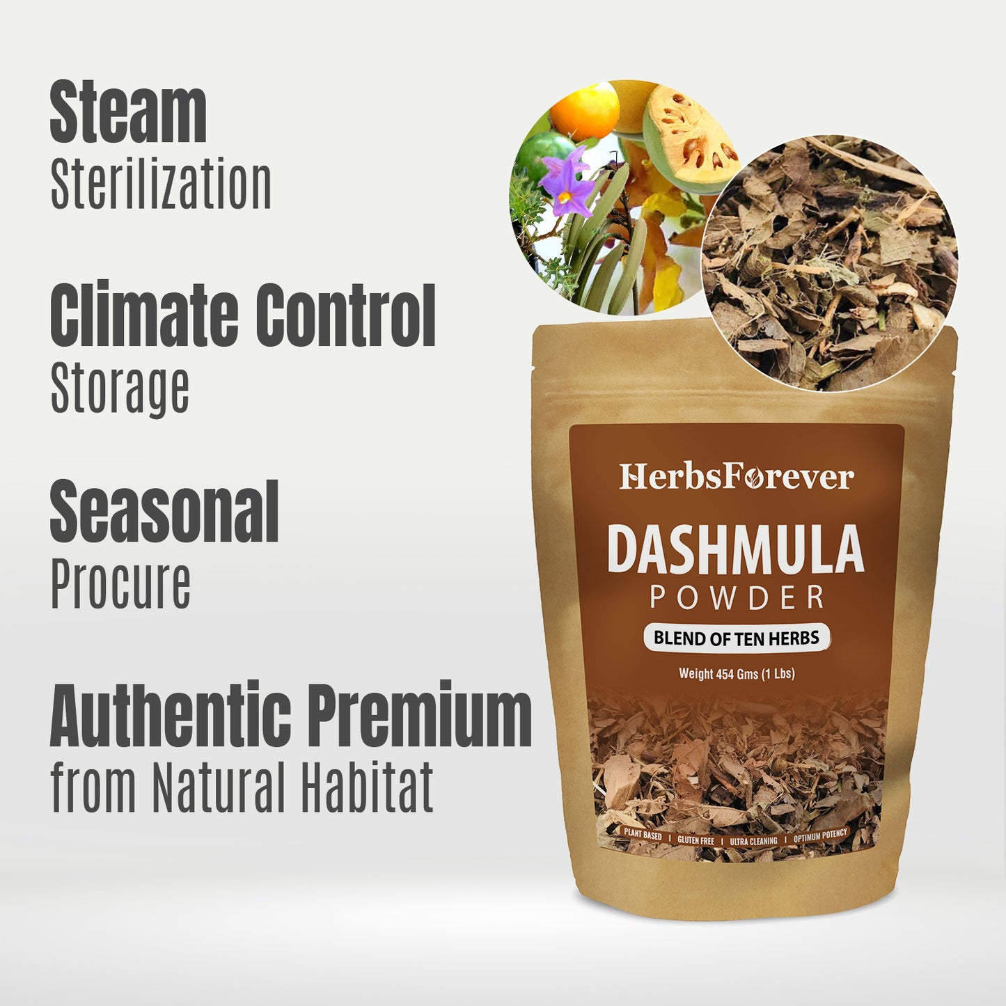 Dashmula Kwath - Ayurvedic Herbal Supplement – Fine Powder – (454 Gms -1 LBS)