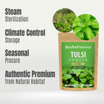 Tulsi Powder (Ocimum Sanctum) - Non GMO - Vegan - (454 Gms - 1LBS)