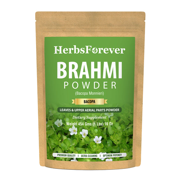 Brahmi Powder (Bacopa Monnieri) – Non GMO – Vegan – (454 Gms – 1LBS) –  Herbsforever USA