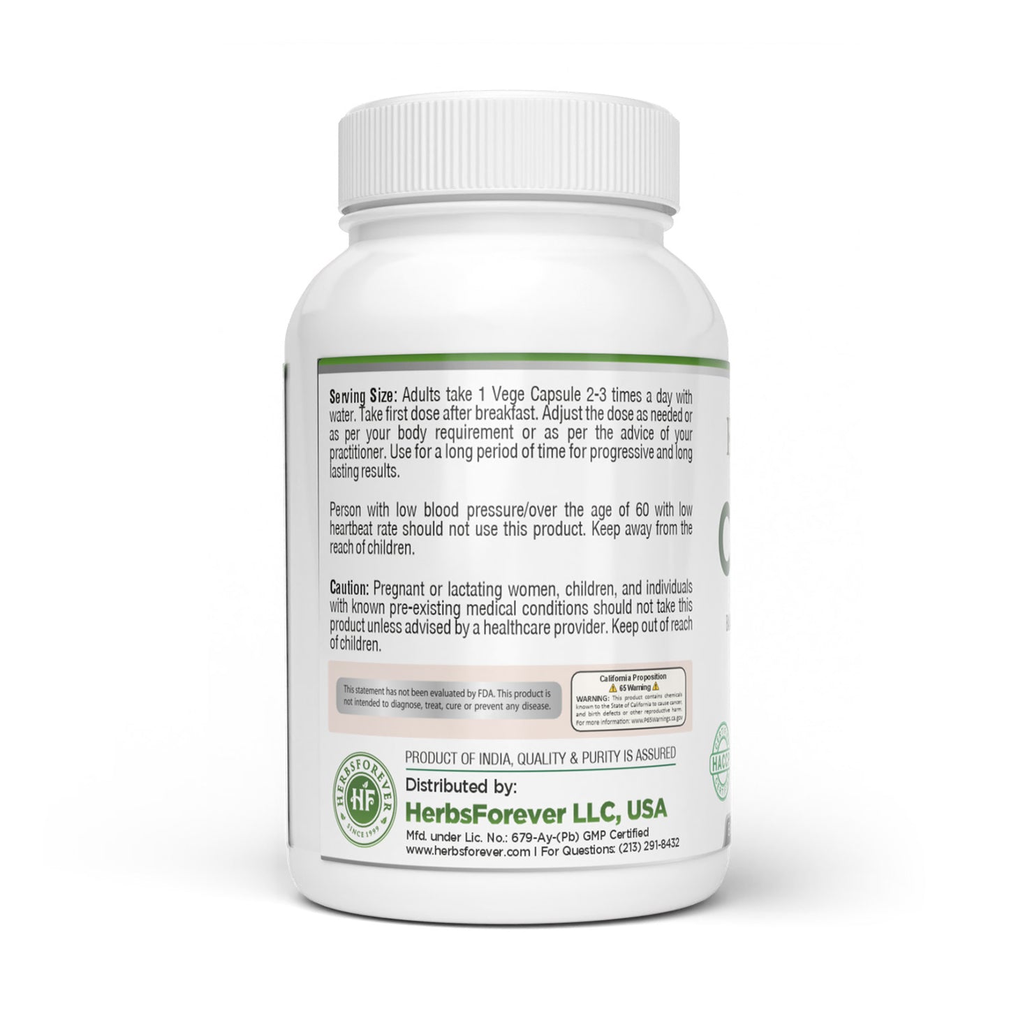 Cardio-B - Ayurvedic Herbal Supplement – 90 Vege Capsules – 800 Mg Each