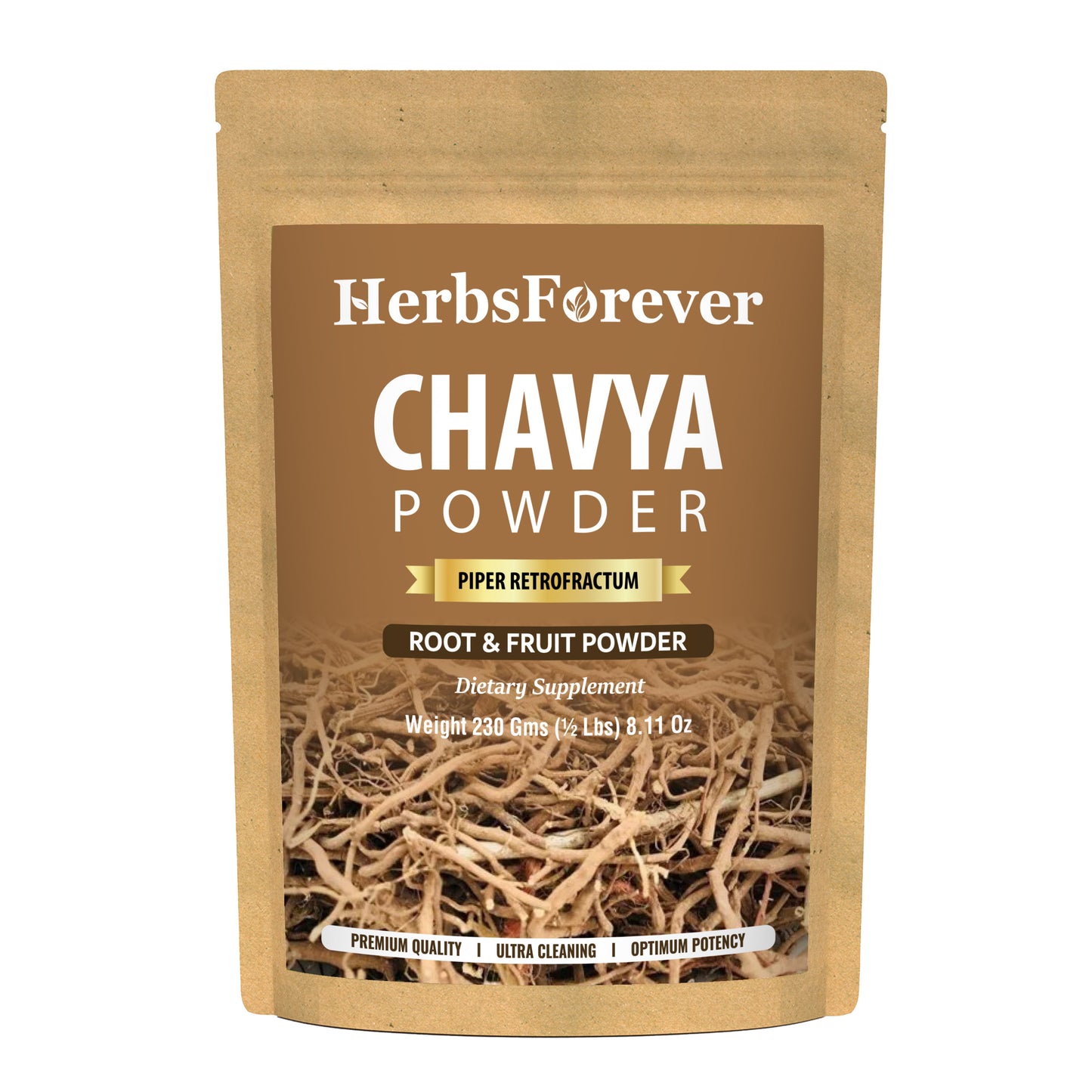 Chavya Powder (Piper Retrofractum) - Non GMO - Vegan - (230 Gms-1/2LBS)
