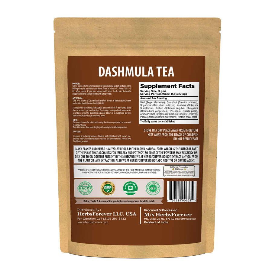 Dashmula Kwath Tea (Coarse cut and sift) - 454 gm