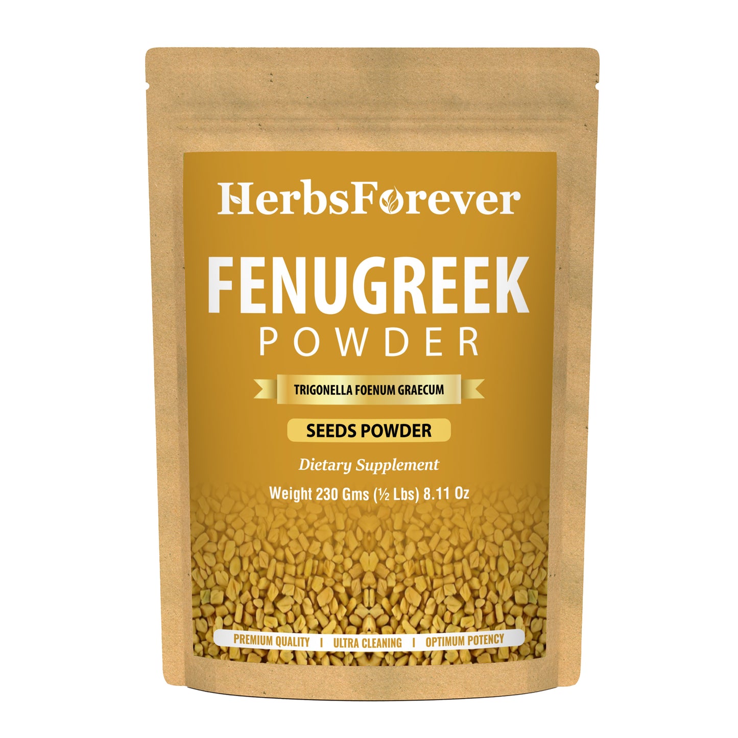 Fenugreek Powder (Trigonella Foenum Graecum) - Non GMO  - Vegan - (230 Gms - ½ LBS)