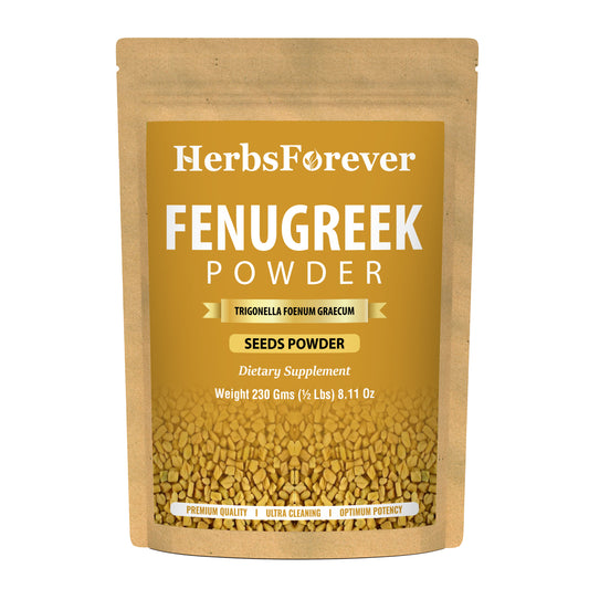 Fenugreek Powder (Trigonella Foenum Graecum) - Non GMO  - Vegan - (230 Gms - ½ LBS)