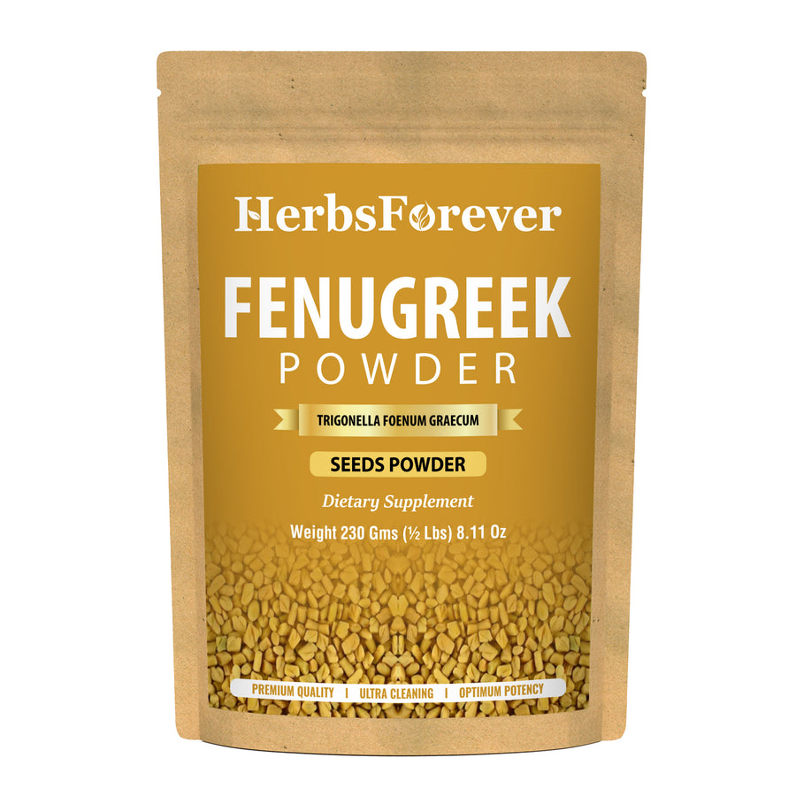 Fenugreek Powder (Trigonella Foenum Graecum) - Non GMO  - Vegan - (230 Gms - ½ LBS)