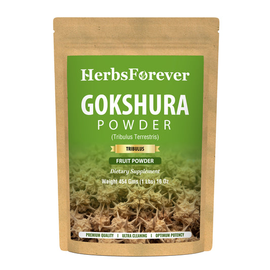 Gokshura Powder (Tribulus Terrestris) - Non GMO - Vegan - (454Gms - 1LBS)