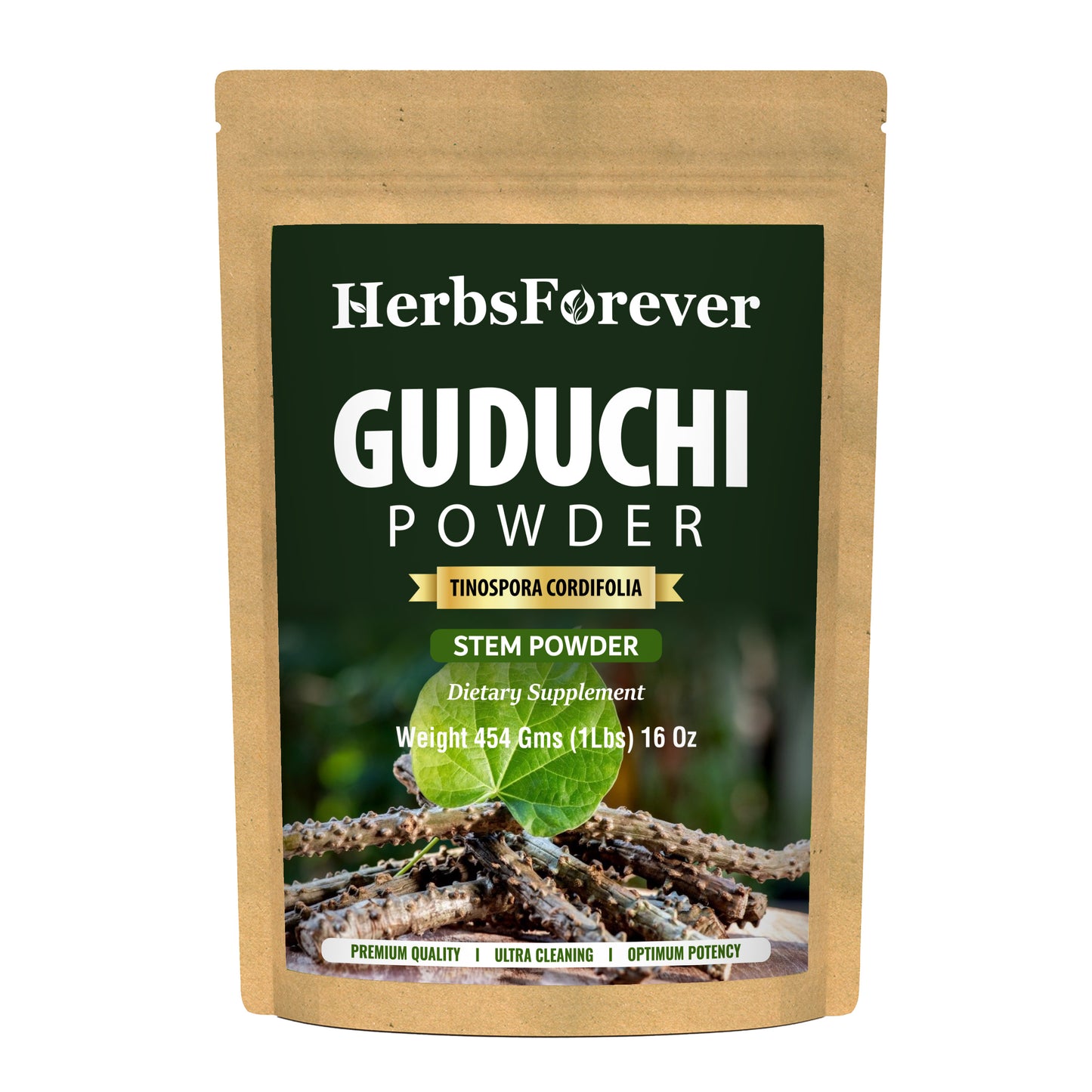 Guduchi Powder – (Tinospora Cordifolia) – Non GMO - Vegan - 454Gms - 1LBS