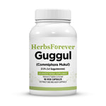 Guggul Resin Capsules – Commiphora Wightii - 2.5% Z+E - Extract Ratio 5:1 - 90 Vege Capsules - 800 mg each