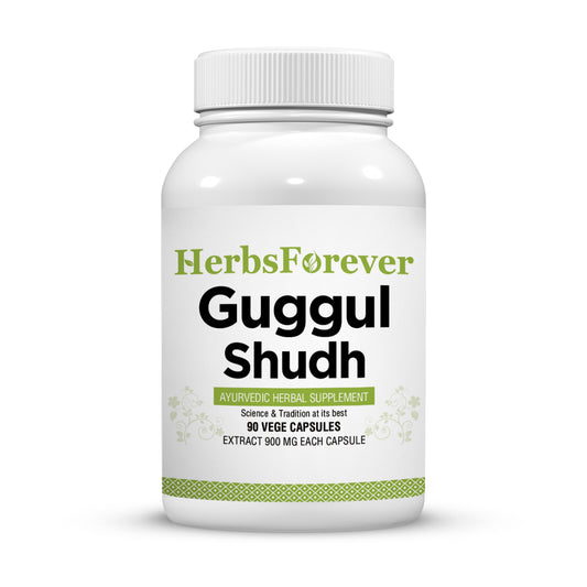 Shudh Guggul Capsules – Commiphora Wightii - 90 Vege Capsules - 900 mg each