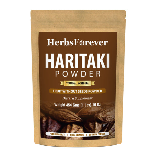 Haritaki Powder (Terminalia Chebula) – Non GMO – Vegan – (454 Gms – 1LBS)