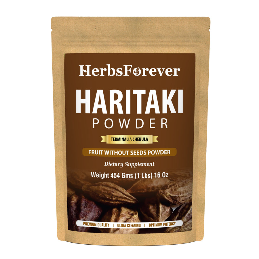 Haritaki Powder (Terminalia Chebula) – Non GMO – Vegan – (454 Gms – 1LBS)