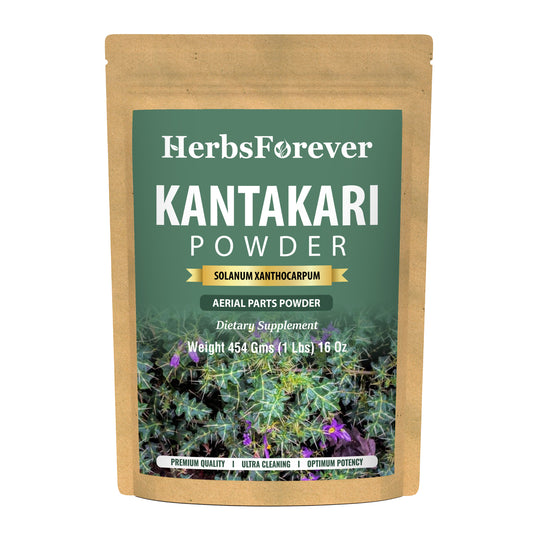 Kantakari Powder (Solanum xanthocarpum ) - Non GMO - Vegan - (454 Gms - 1LBS)